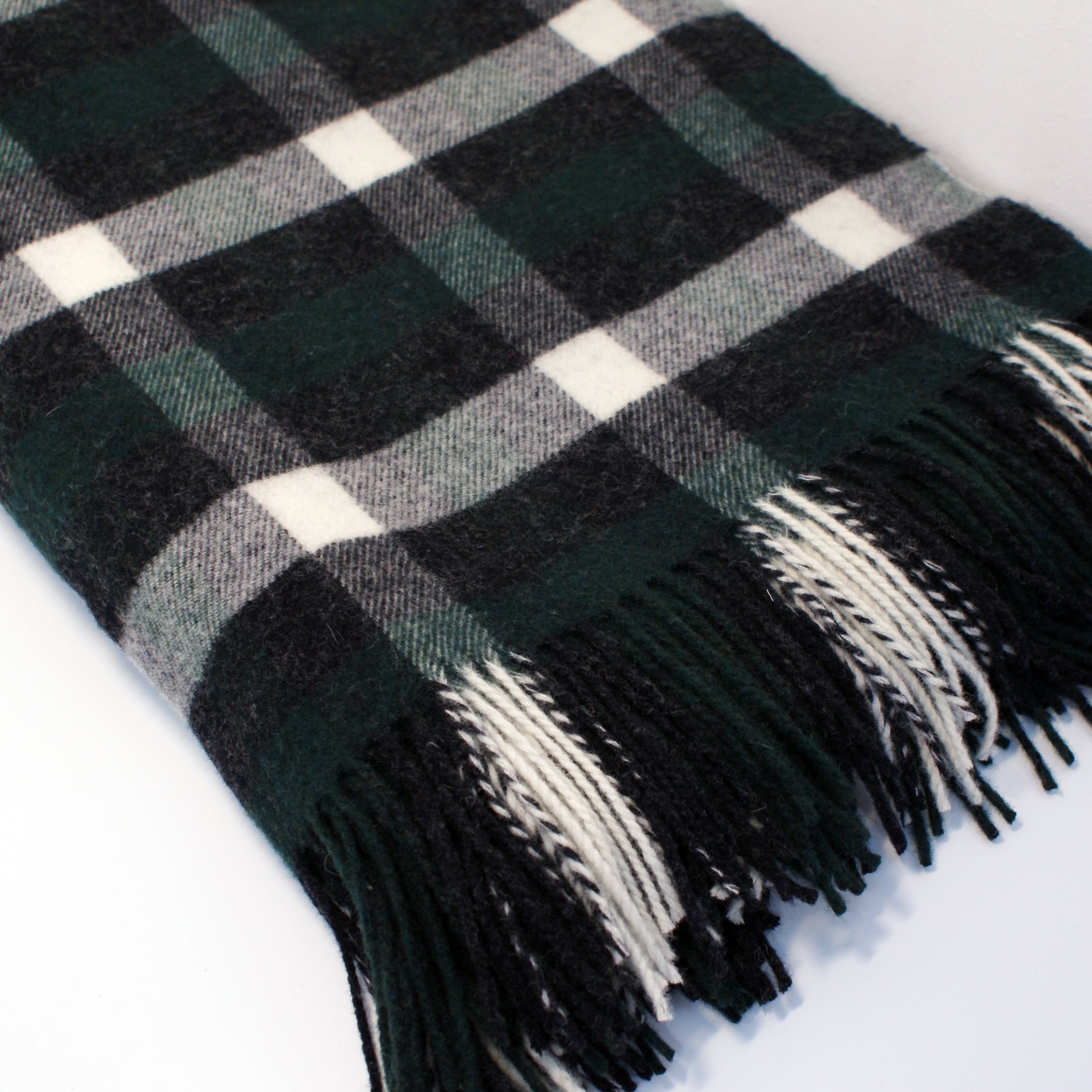 Travel Rug, Buffalo, Graphite & Emerald