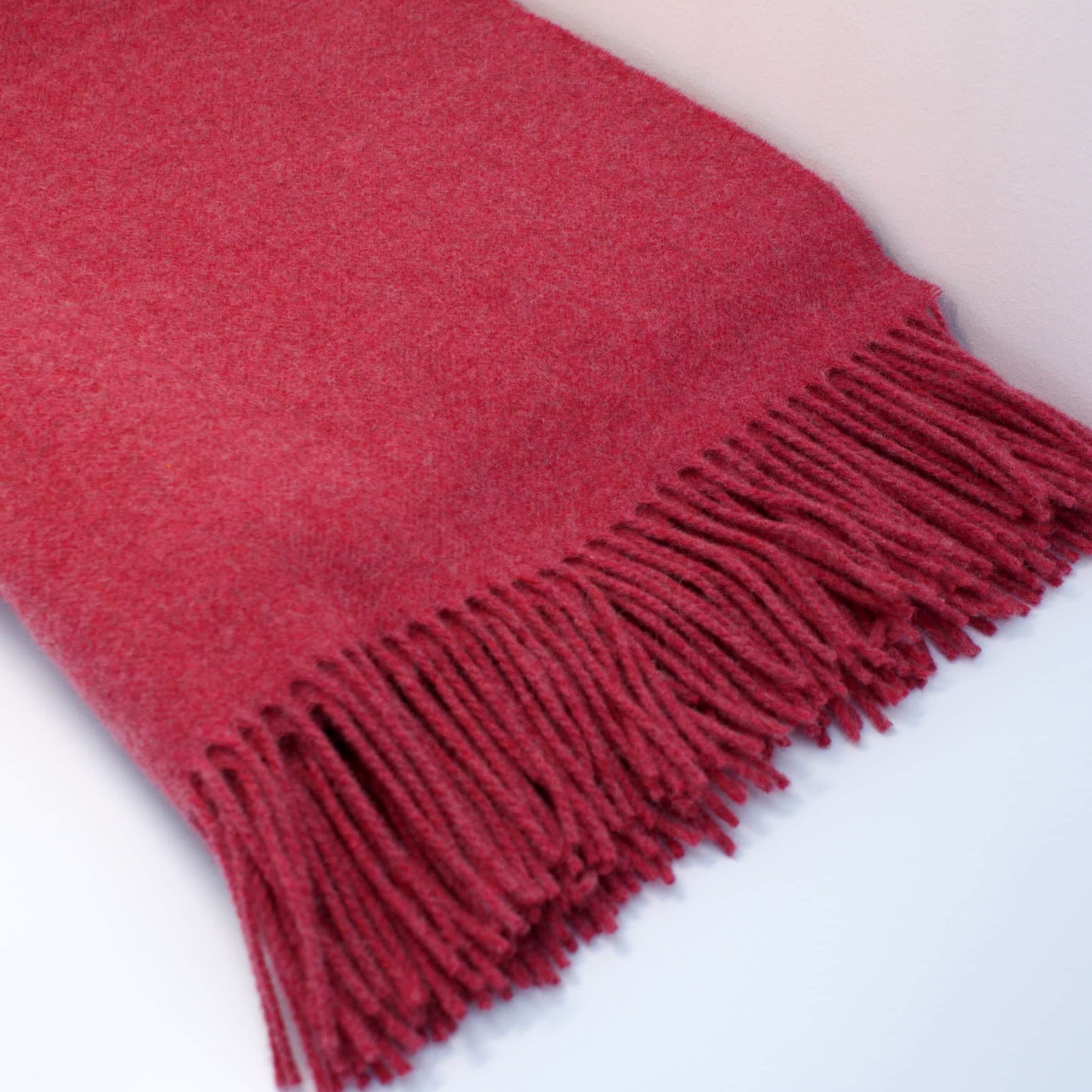 Travel Rug, Herringbone, Red Clover
